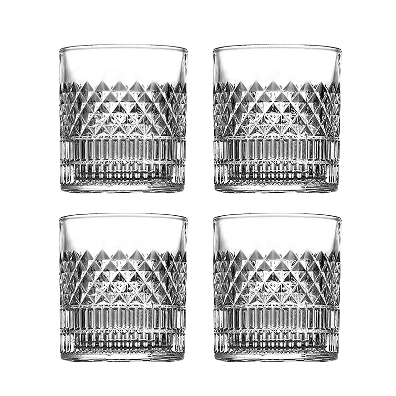 Whiskey Stone Set - 4PCS Fashion Whiskey Glasses, Scotch Whisky,