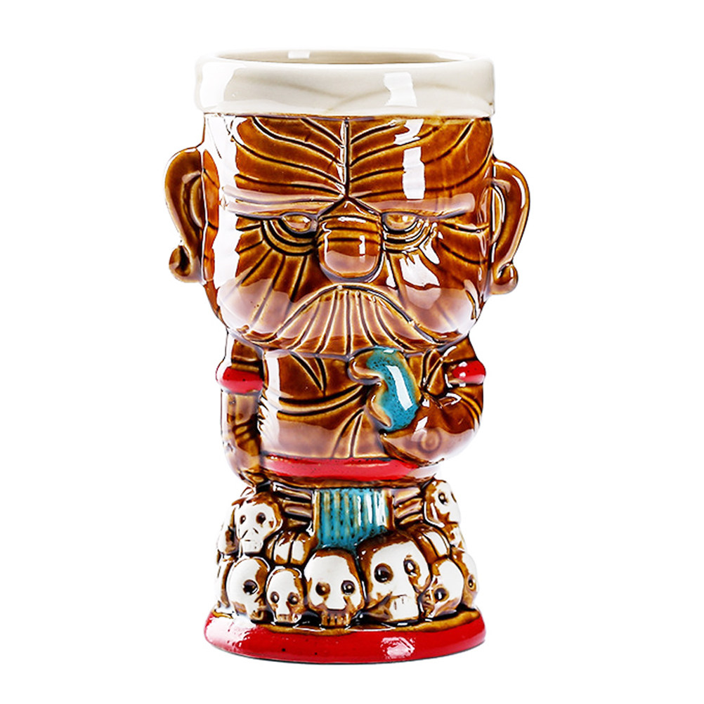Wine With Beer Cocktail - 1Pcs Ceramic Native Chief Wine Cup