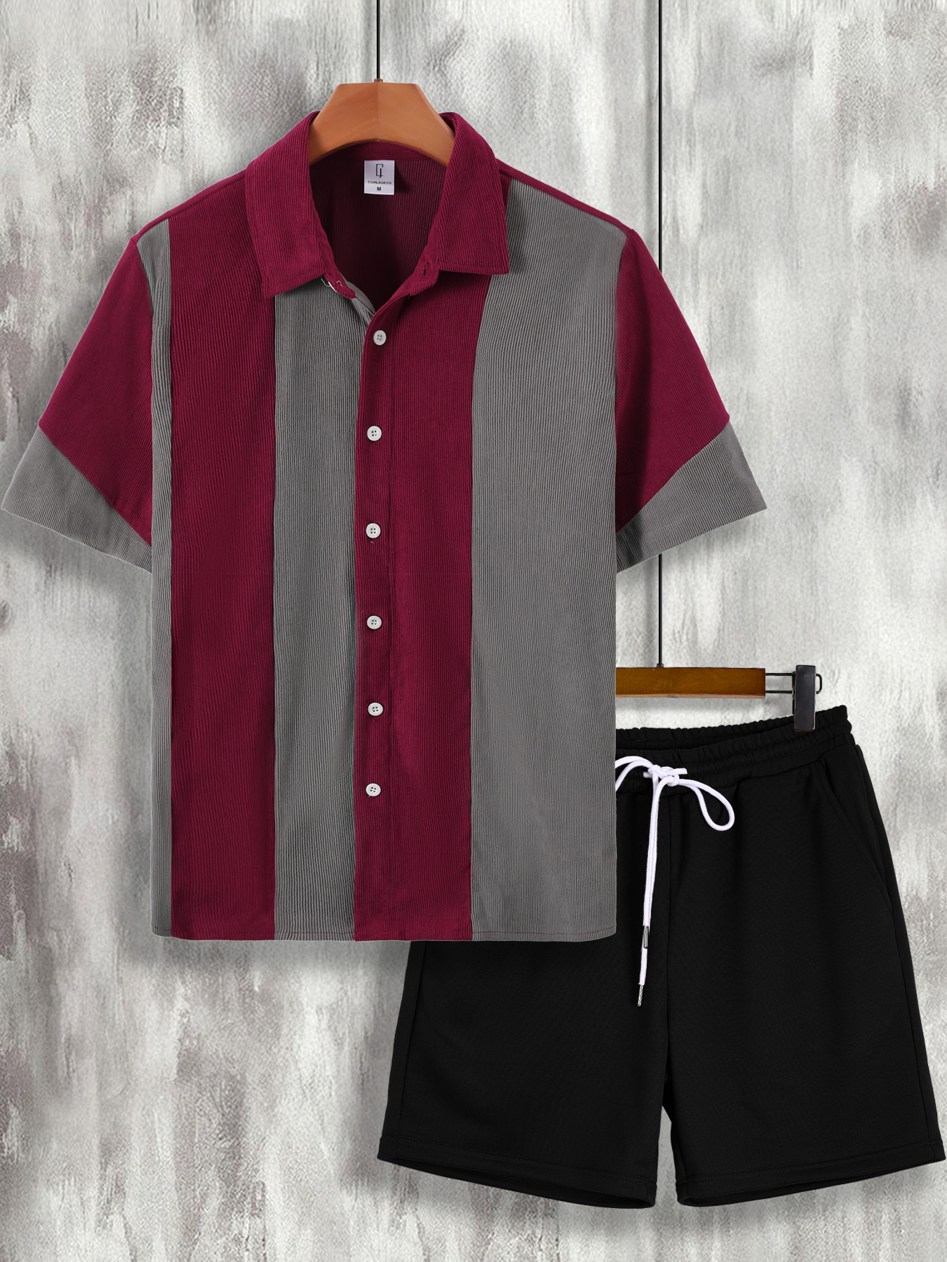 Wine & Beer Quito - Men's Wine Red & Gray Color