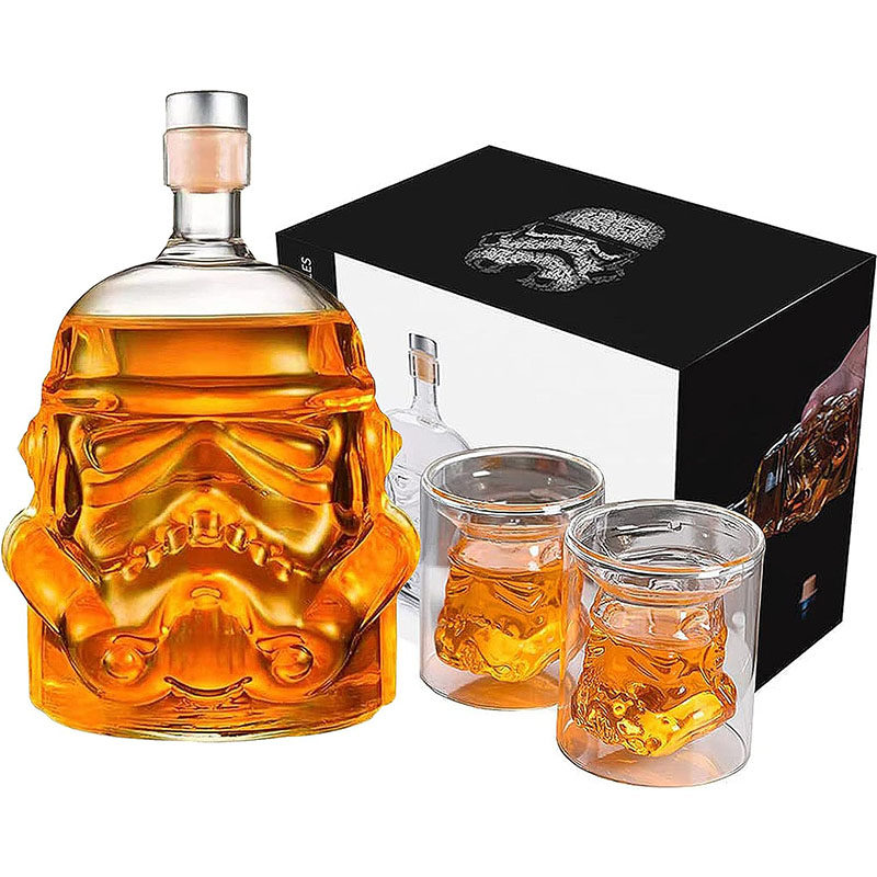 Whiskey Stone Set - 650ml Creative Storm Trooper Decanter White