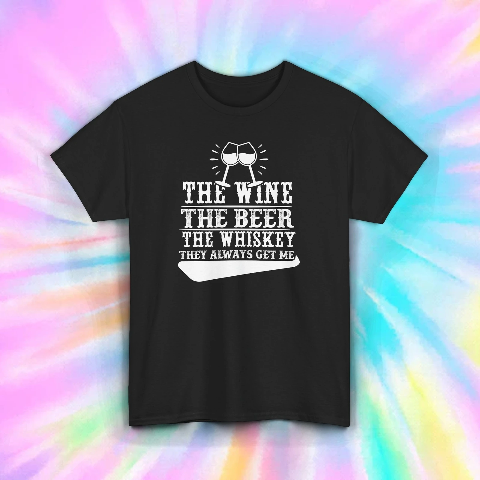 Wine Beer Whiskey - Wine Beer Whiskey Shirt Funny Alcohol