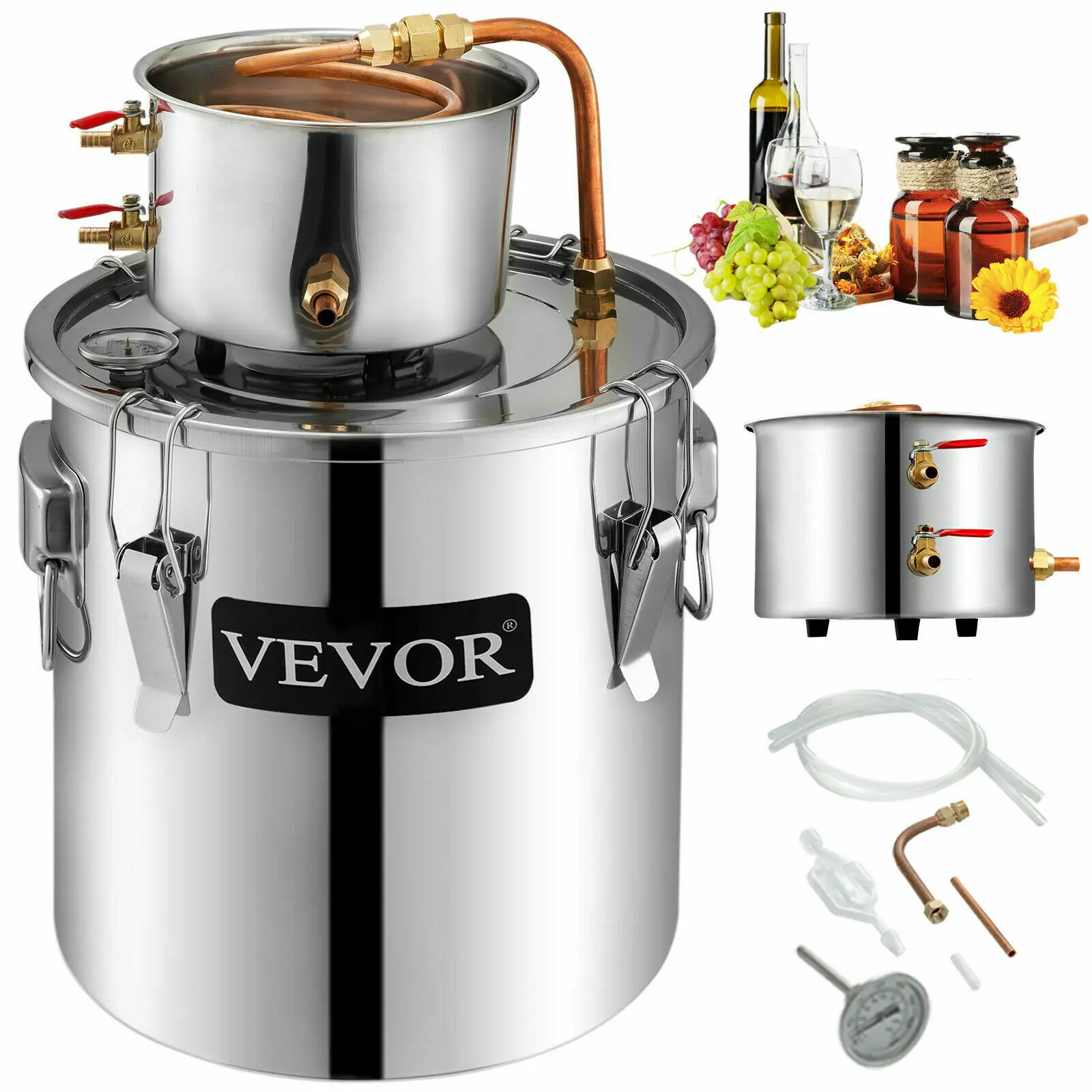 Wine Beer Distillation - SIHAO Distiller 5 Gallon 21L Alcohol