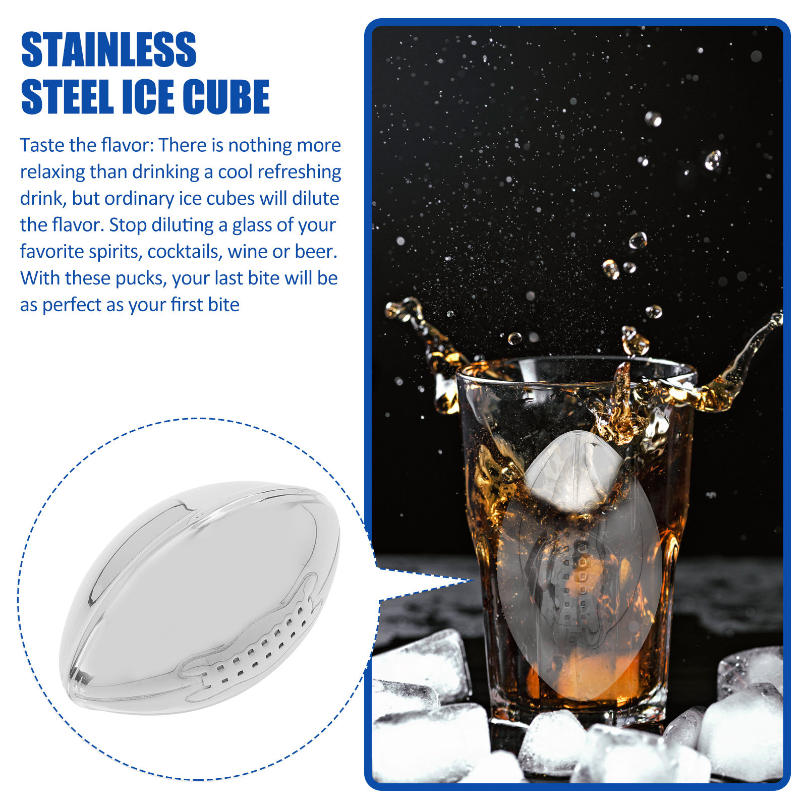 Stainless Steel Ice Cube Set R - Whiskey Stone Set recensione e prezzo