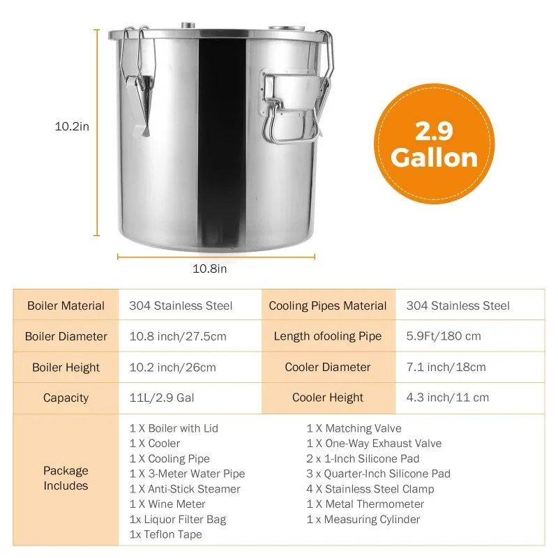 Alcohol Water Distiller Bottle - Wine Beer Distillation recensione e prezzo