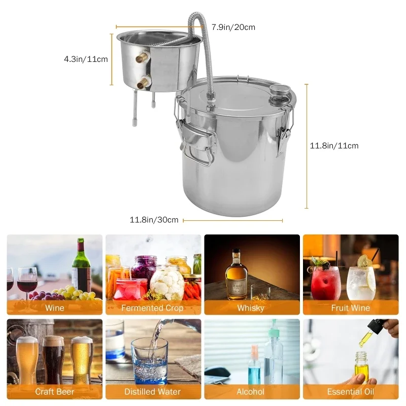 Alcohol Water Distiller Bottle - Wine Beer Distillation recensione e prezzo