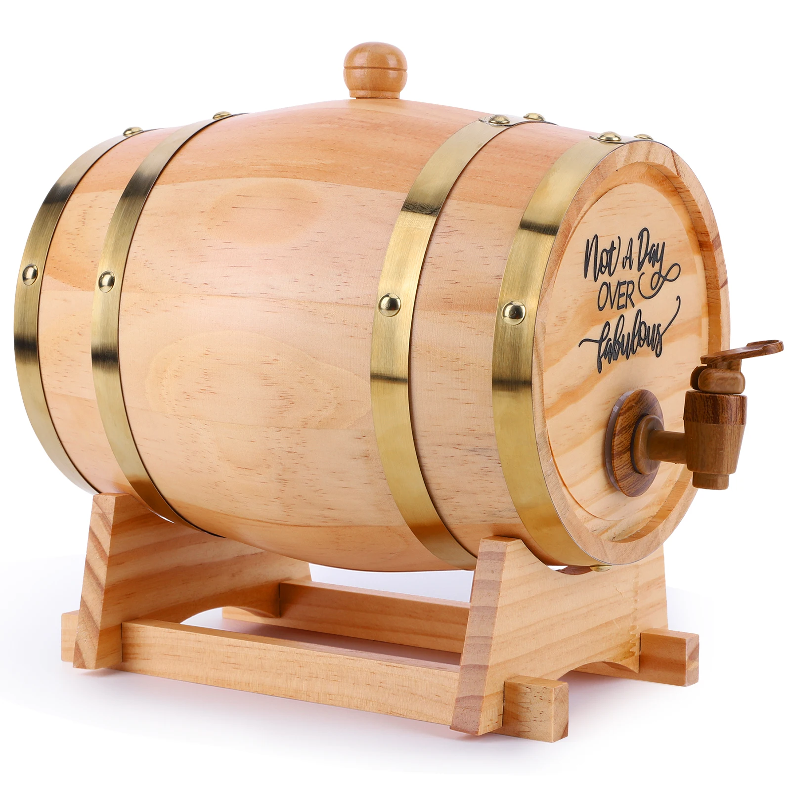 3L Wooden Whiskey Barrel with  - Wine With Beer Cocktail recensione e prezzo