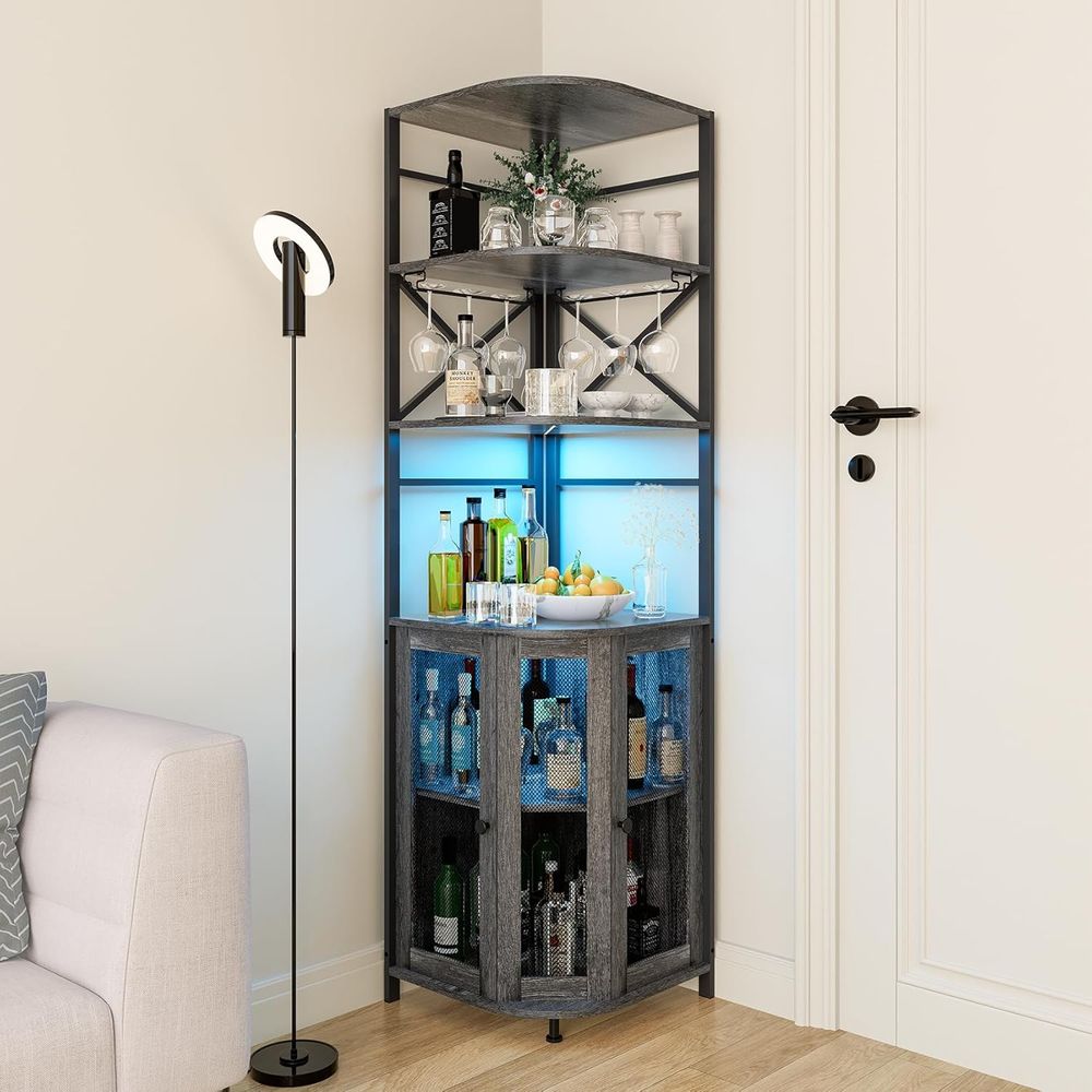 6-Tier Wine Bar Cabinet with L - Wine & Beer Quito recensione e prezzo