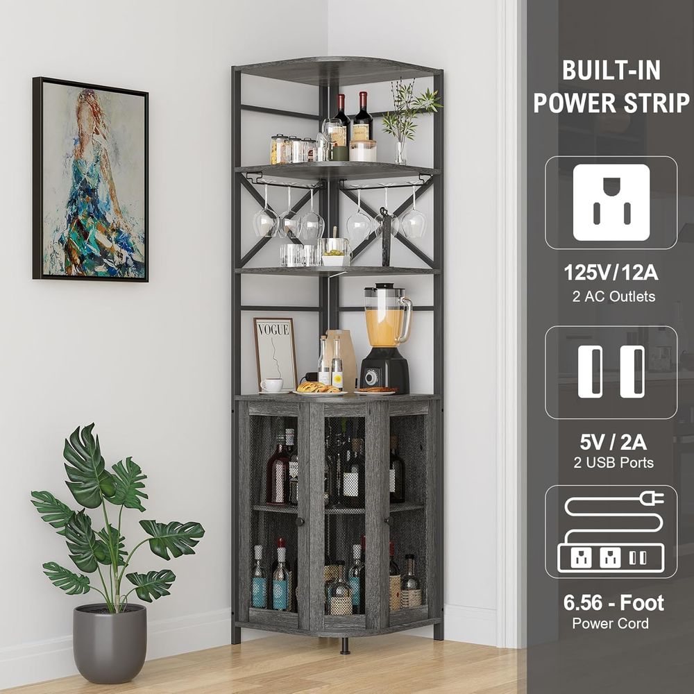 6-Tier Wine Bar Cabinet with L - Wine & Beer Quito recensione e prezzo