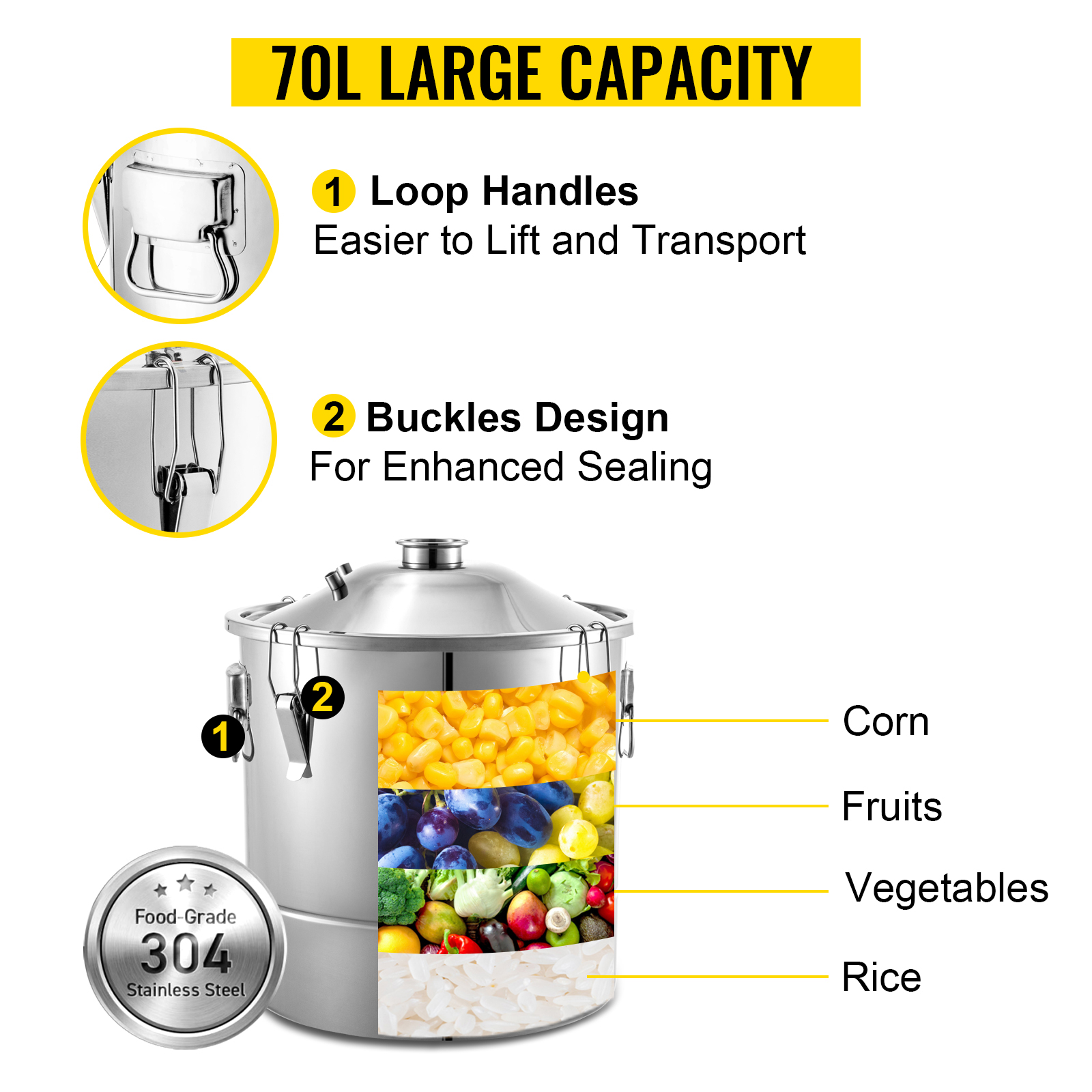 SucceBuy 20L-70L Alcohol Disti - Wine Beer Distillation recensione e prezzo