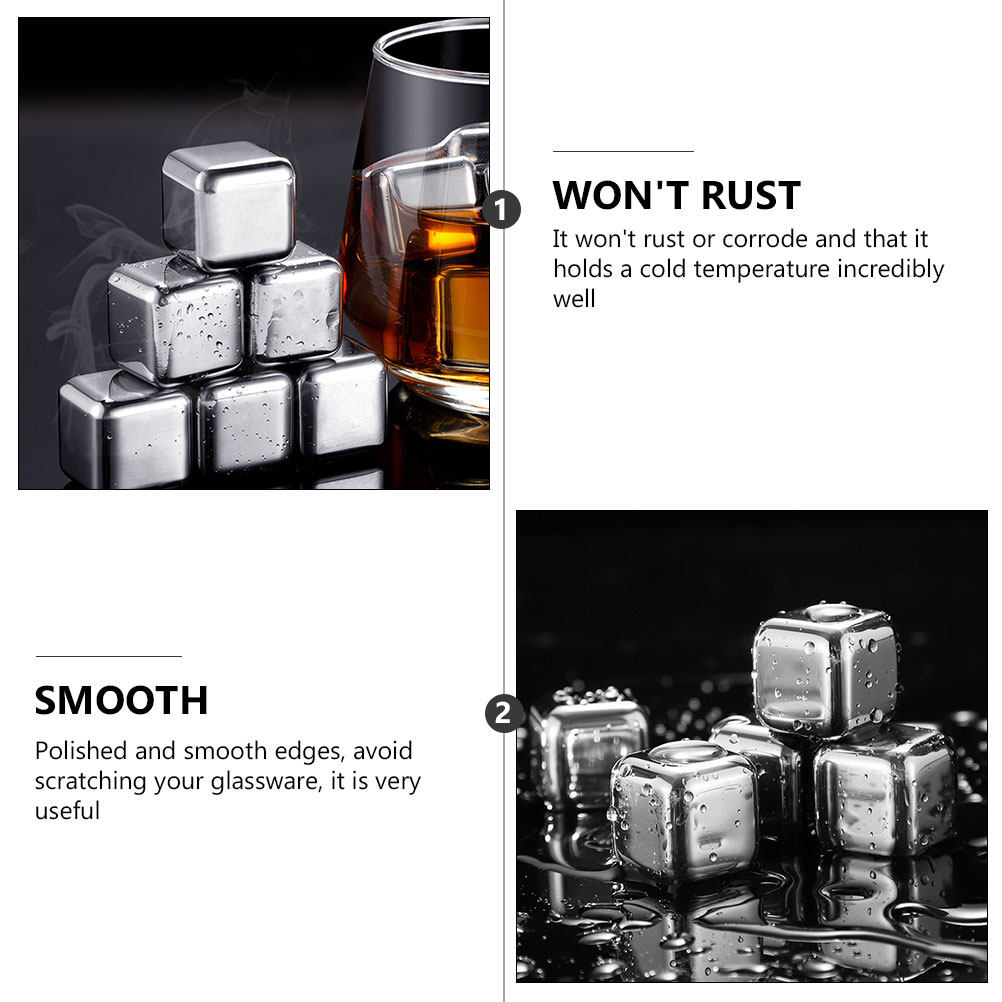 1Set Stainless Steel Ice Cube  - Whiskey Stone Set recensione e prezzo