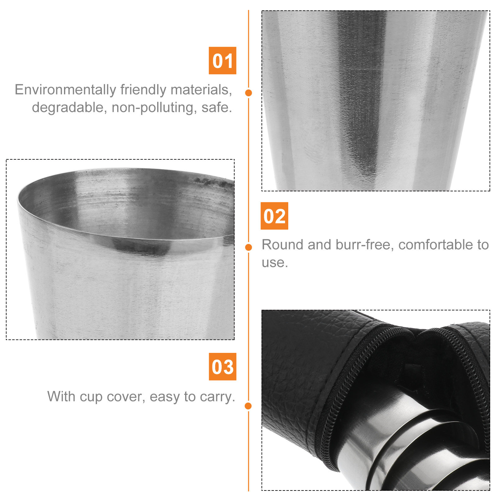 4Pcs Portable Stainless Steel  - Wine Beer Whiskey recensione e prezzo