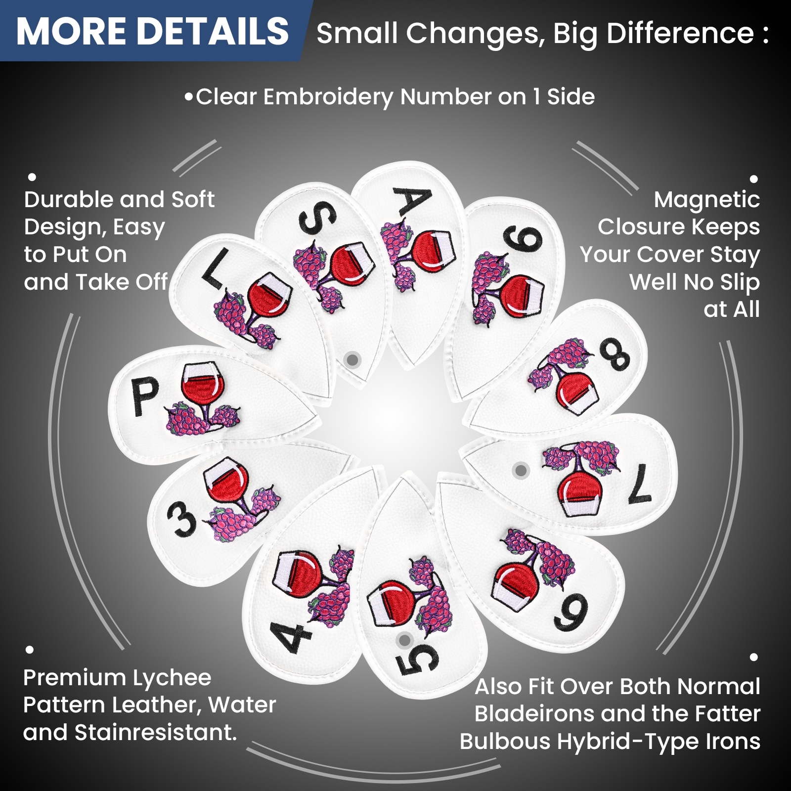 Magnetic Golf Club Head Covers - Wine & Beer Quito recensione e prezzo