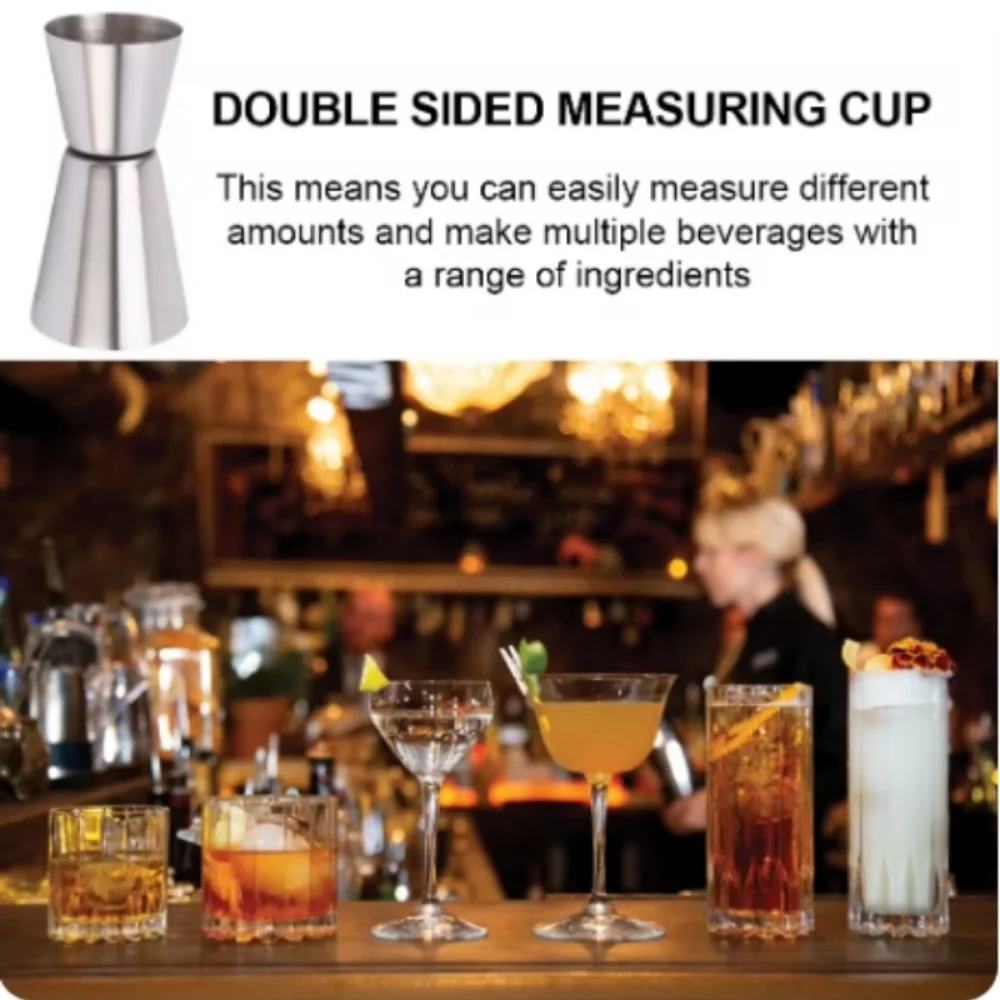 2PCS 30/60ml Cocktail Wine Sha - Spirit Measure Jigger recensione e prezzo
