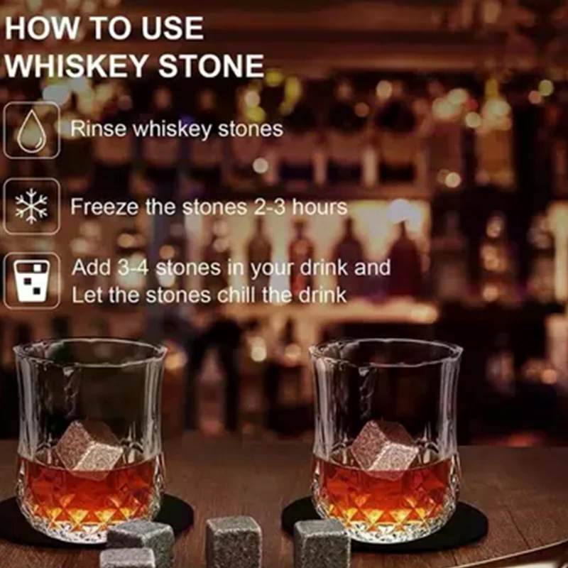 Whiskey Stones, Whiskey Glass  - Whiskey Stone Set recensione e prezzo
