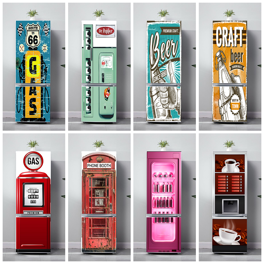 Retro Phone Booth Printed Refr - Wine Beer Fridge recensione e prezzo