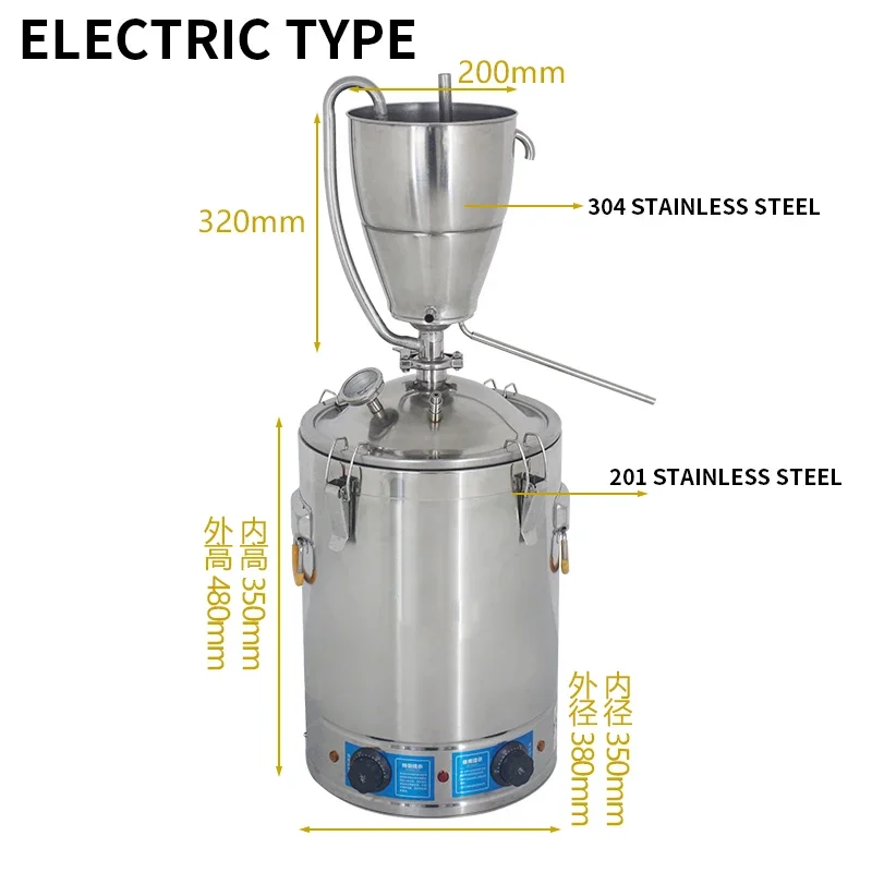 30L Stainless Steel Water Alco - Wine Beer Distillation recensione e prezzo