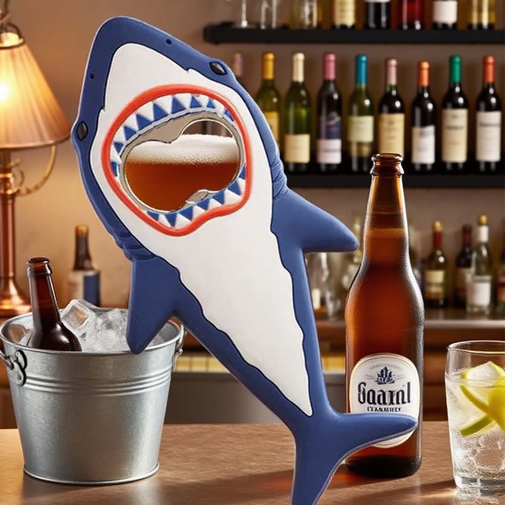 3D Shark Magnet Beer Opener Fr - Wine Beer Fridge recensione e prezzo