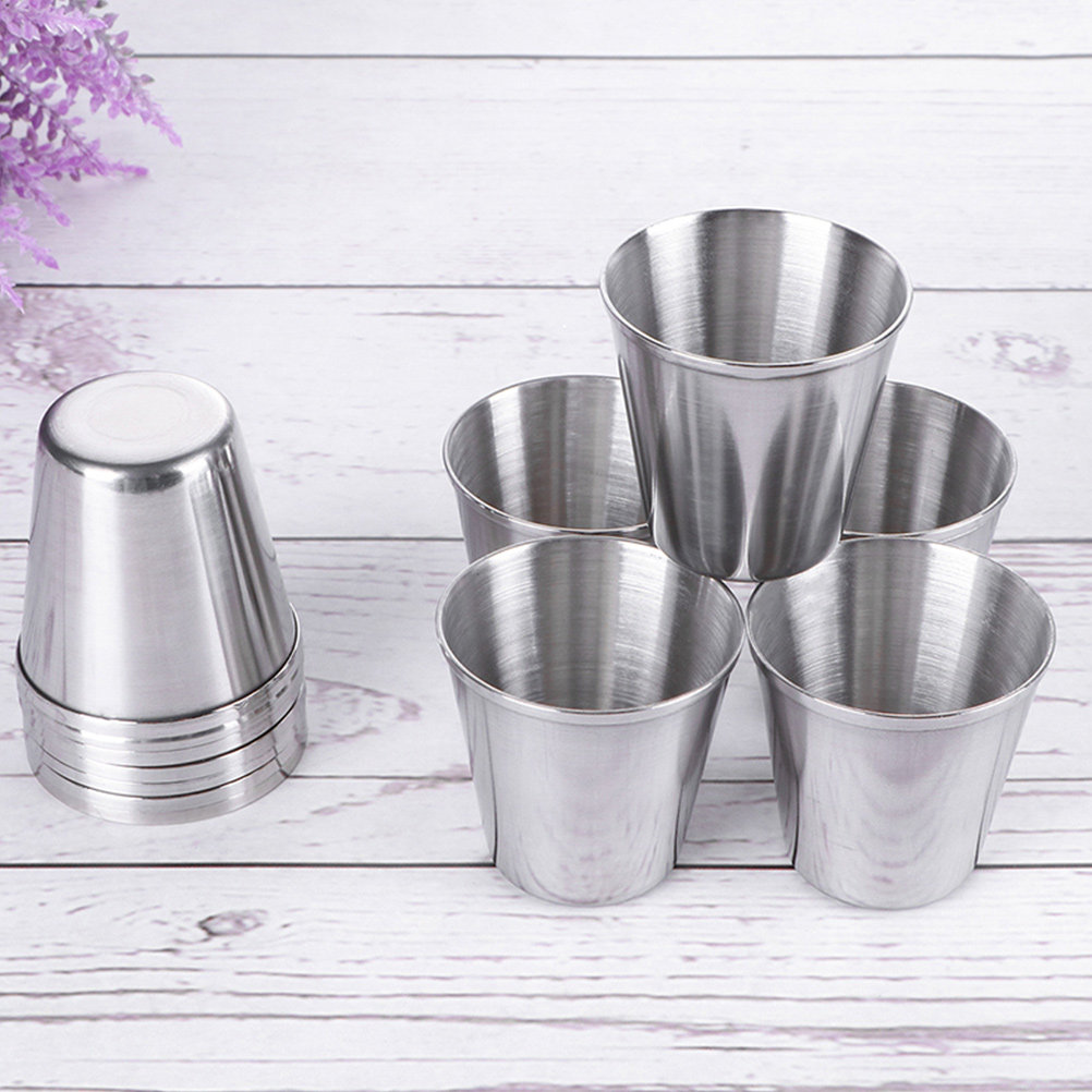 6pcs Stainless Steel Cups Barw - Wine With Beer Cocktail recensione e prezzo