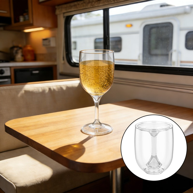 RV Portable Wine Glass Goblet  - Wine & Beer Quito recensione e prezzo