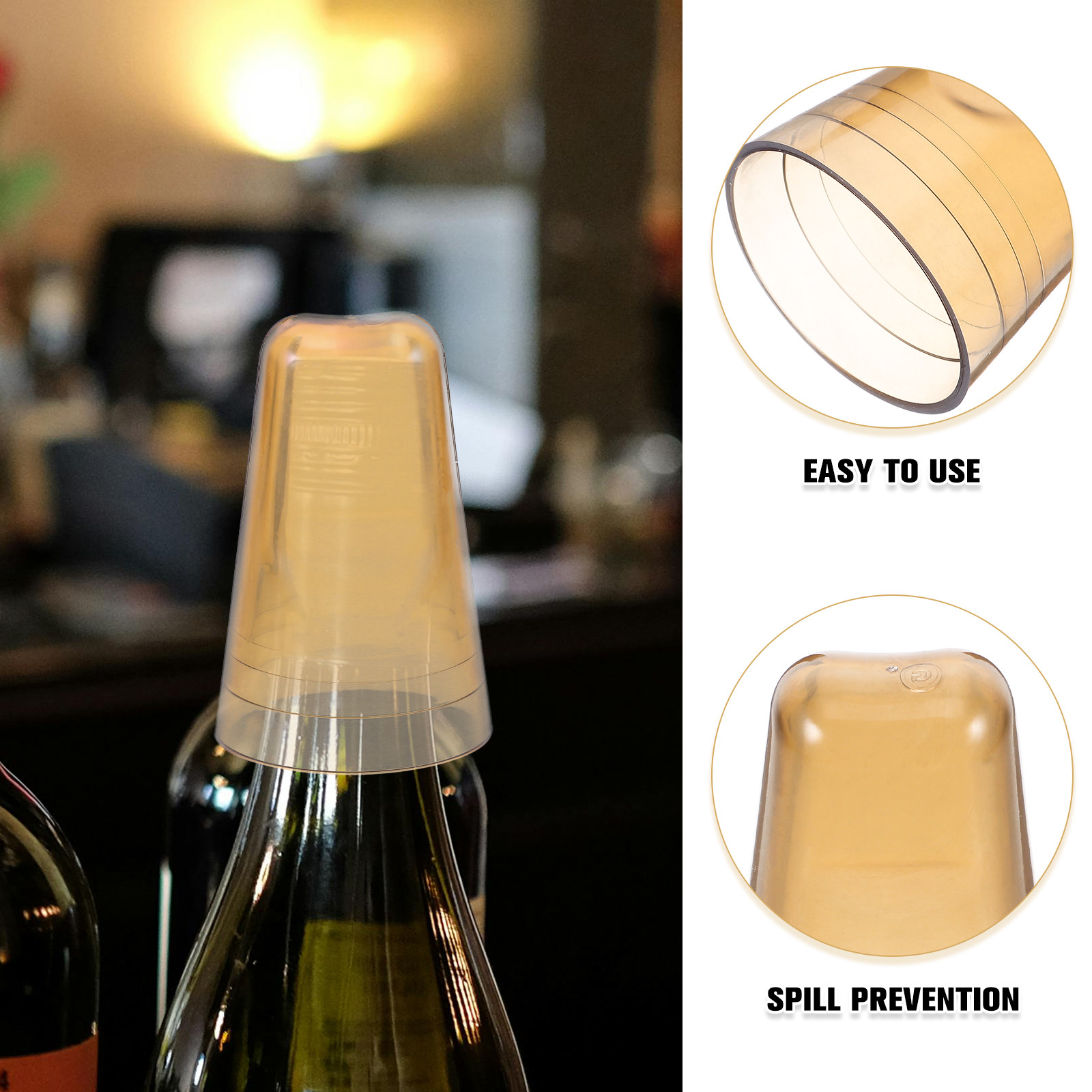 6Pcs Wine Bottle Cover Cap Pou - Wine Beer Whiskey recensione e prezzo