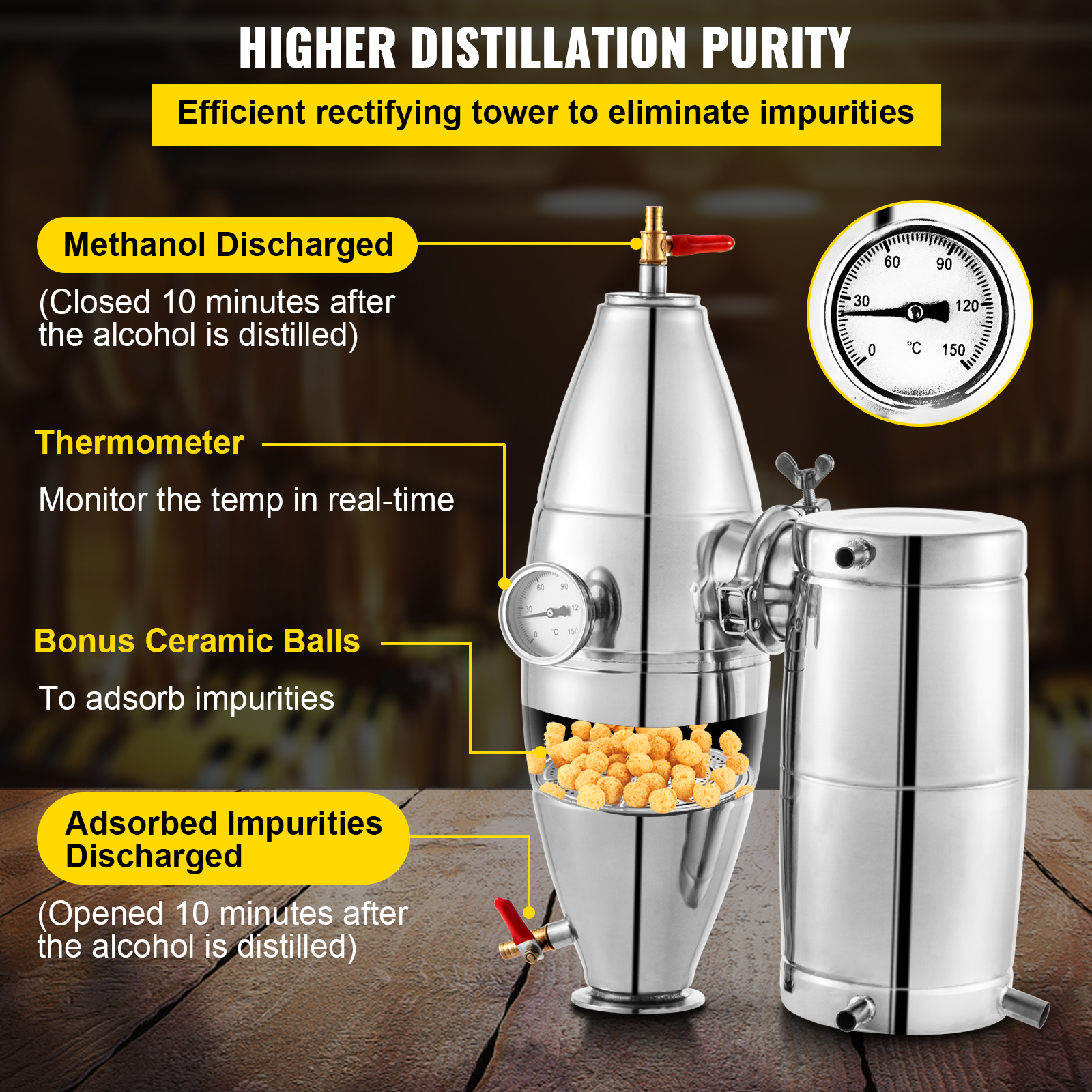 20L 30L 50L 70L Alcohol Distil - Wine Beer Distillation recensione e prezzo