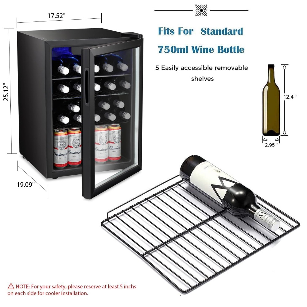 16 Bottle Wine Cooler/Cabinet  - Wine Beer Fridge recensione e prezzo