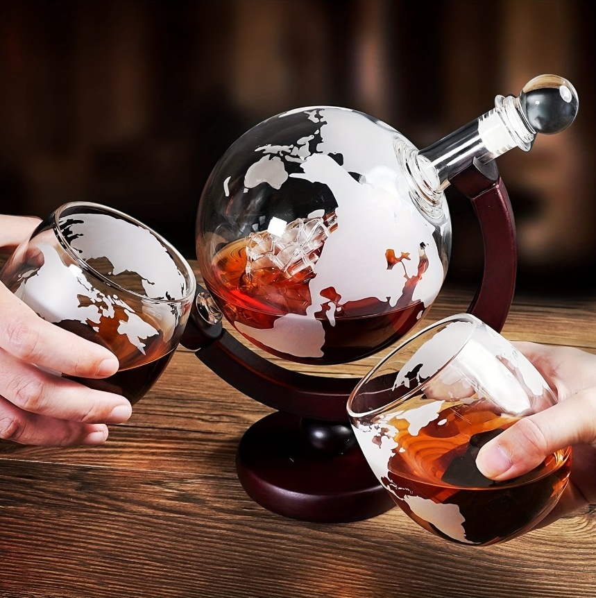 Globe Shaped Whiskey Decanter  - Whiskey Stone Set recensione e prezzo