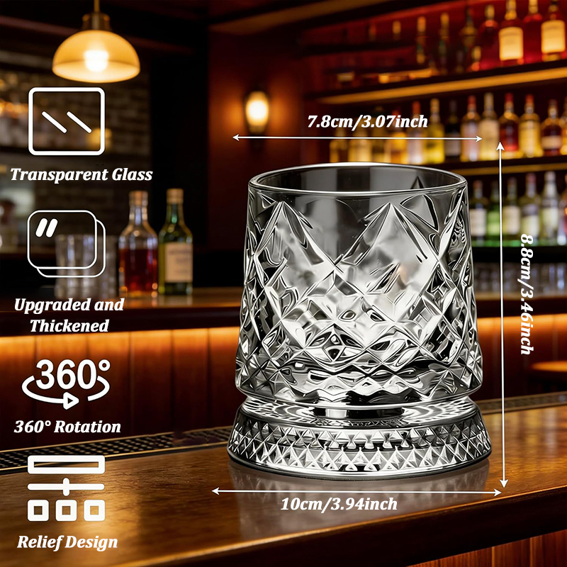 280ml Rotate Whiskey Glasses w - Wine With Beer Cocktail recensione e prezzo