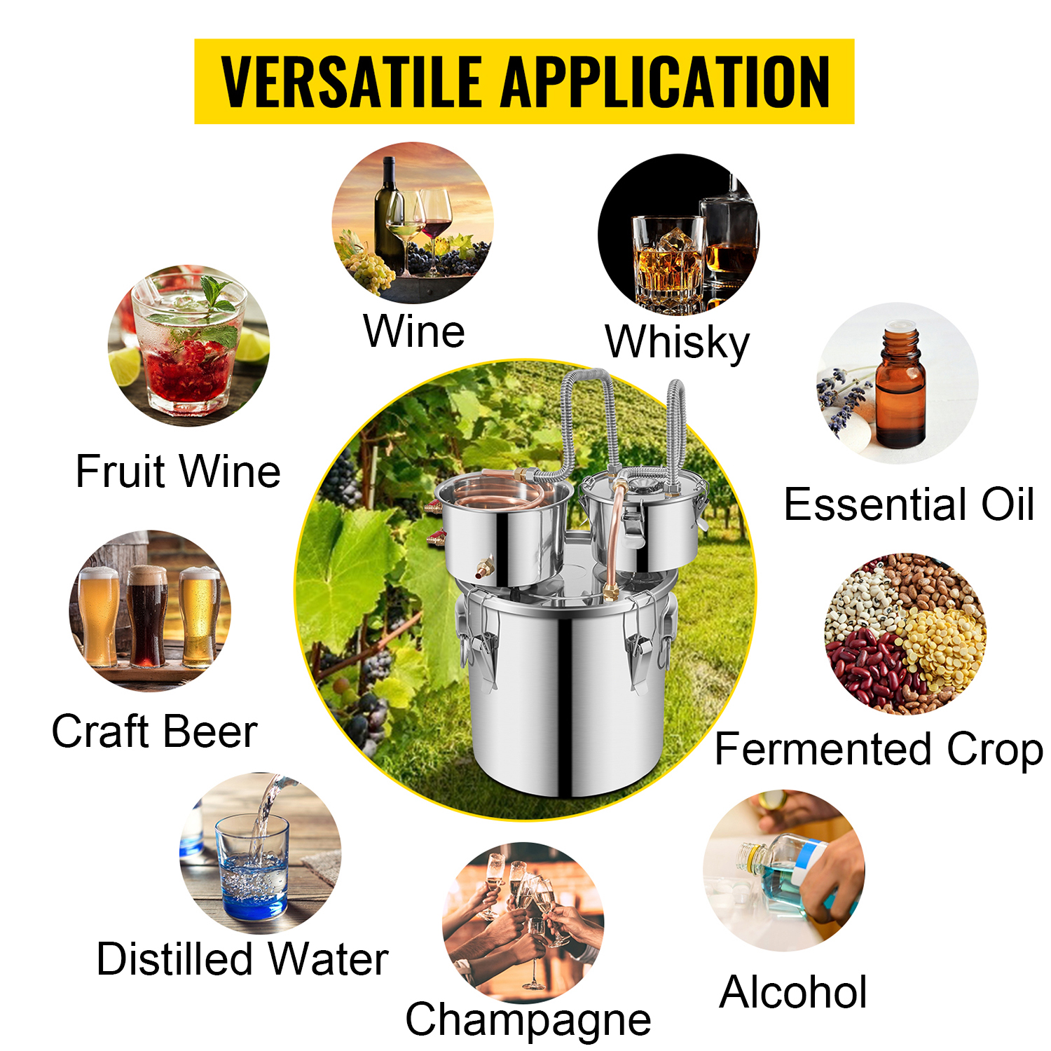 Alcohol Distiller Machine Beer - Wine Beer Distillation recensione e prezzo