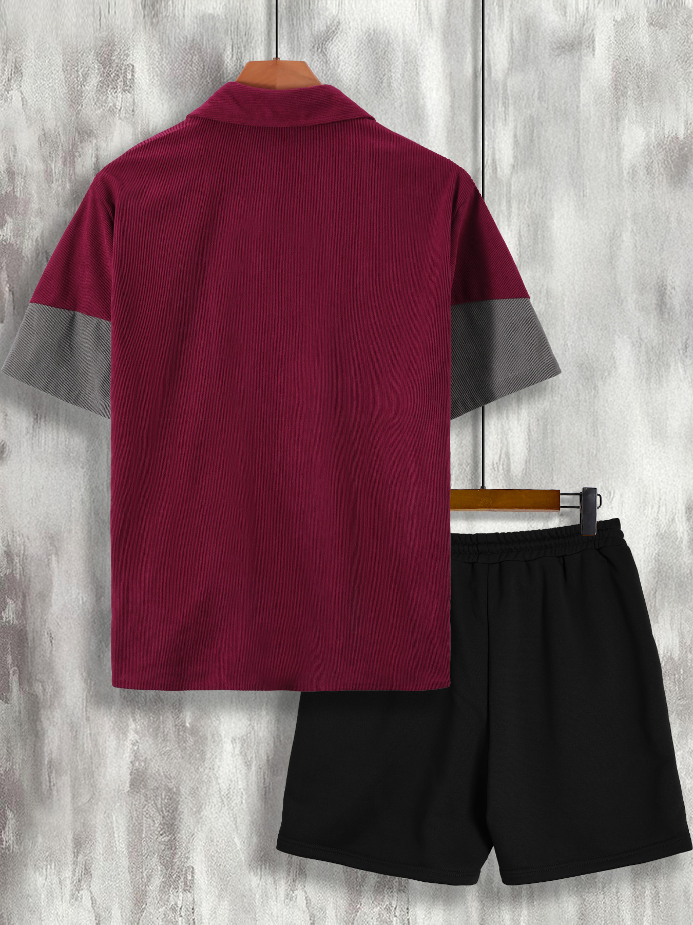 Men's Wine Red & Gray Color Bl - Wine & Beer Quito recensione e prezzo