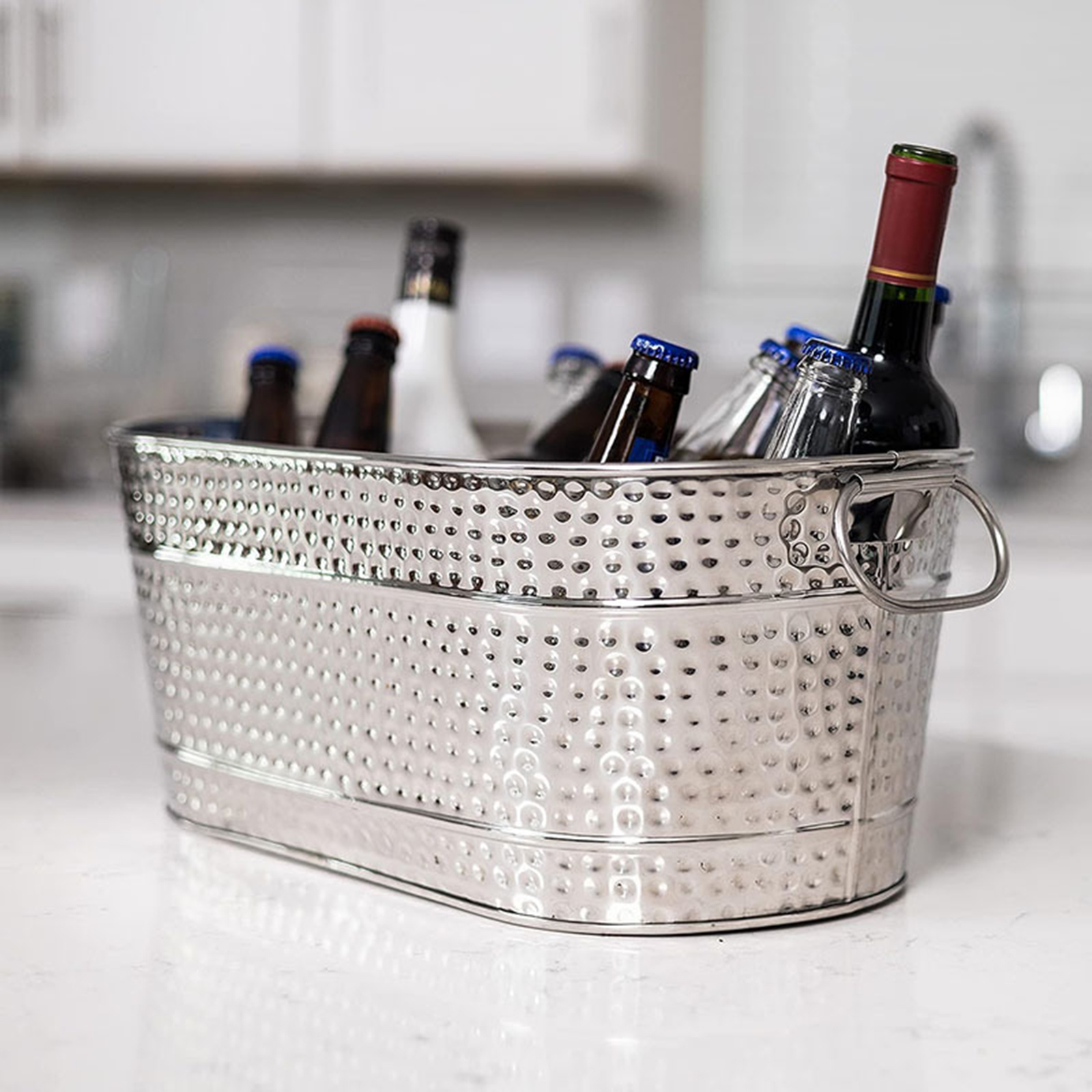Ice Bucket Galvanized Tub Stor - Wine With Beer Cocktail recensione e prezzo