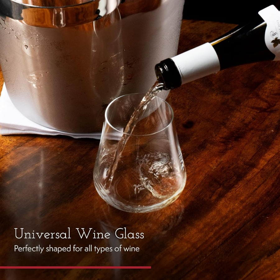 Stemless Crystal Wine Glasses  - Wine With Beer Cocktail recensione e prezzo