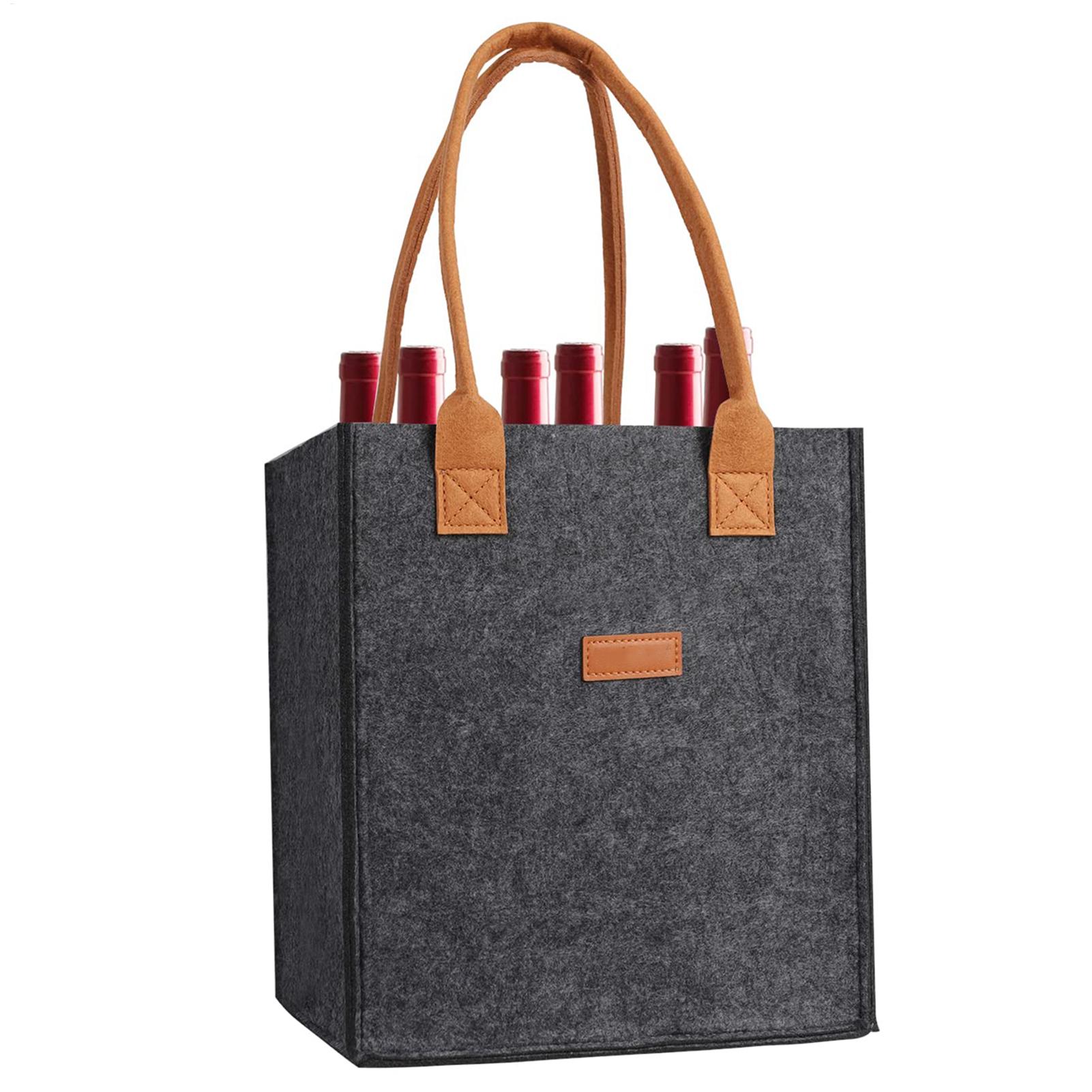 Wine Glass Tote Bag 6 Partitio - Beer Wine Grocery recensione e prezzo