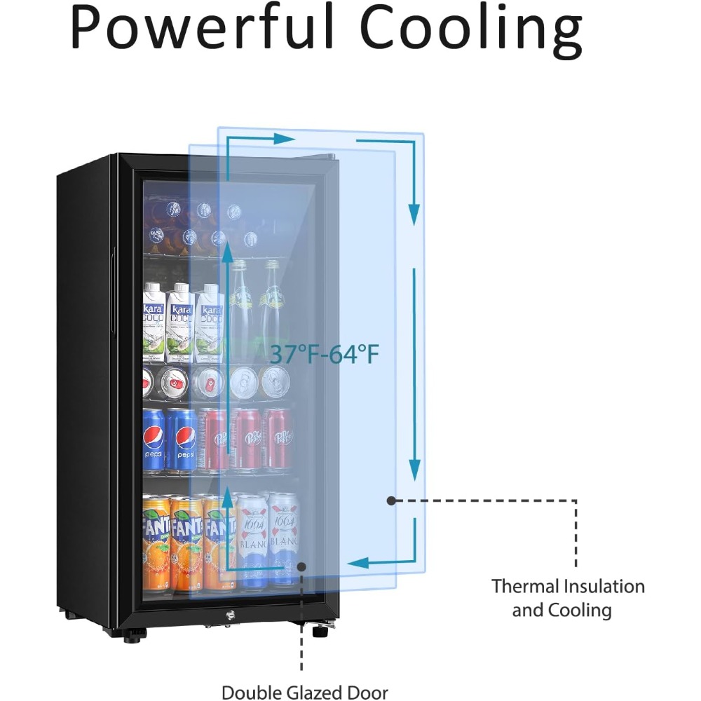 Beverage Refrigerator, Three P - Wine Beer Fridge recensione e prezzo