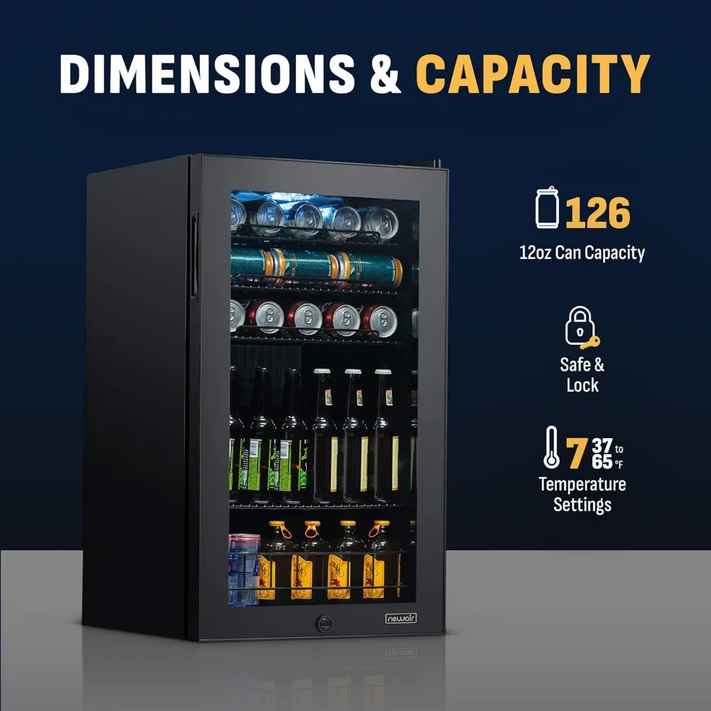 126 Can Beverage Refrigerator, - Wine Beer Fridge recensione e prezzo