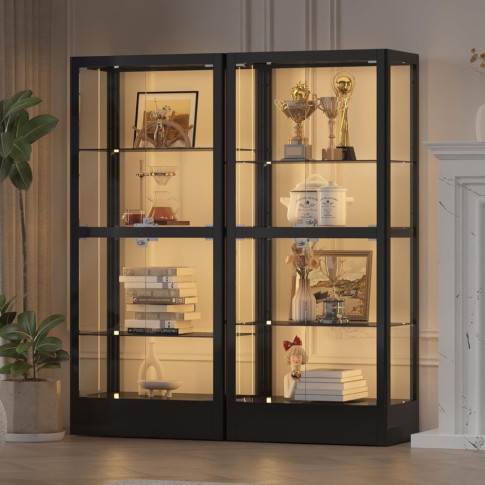 4-Sided Lockable Glass Display - Wine & Beer Quito recensione e prezzo