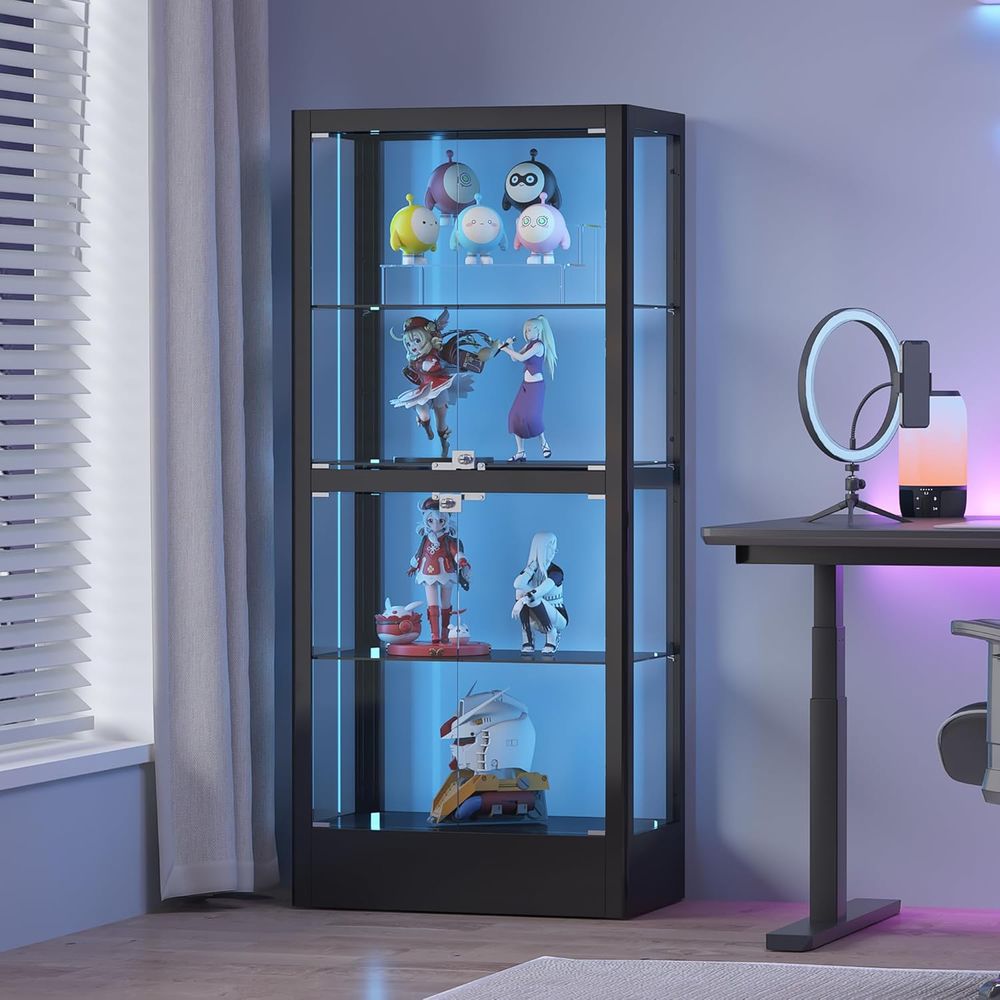4-Sided Lockable Glass Display - Wine & Beer Quito recensione e prezzo