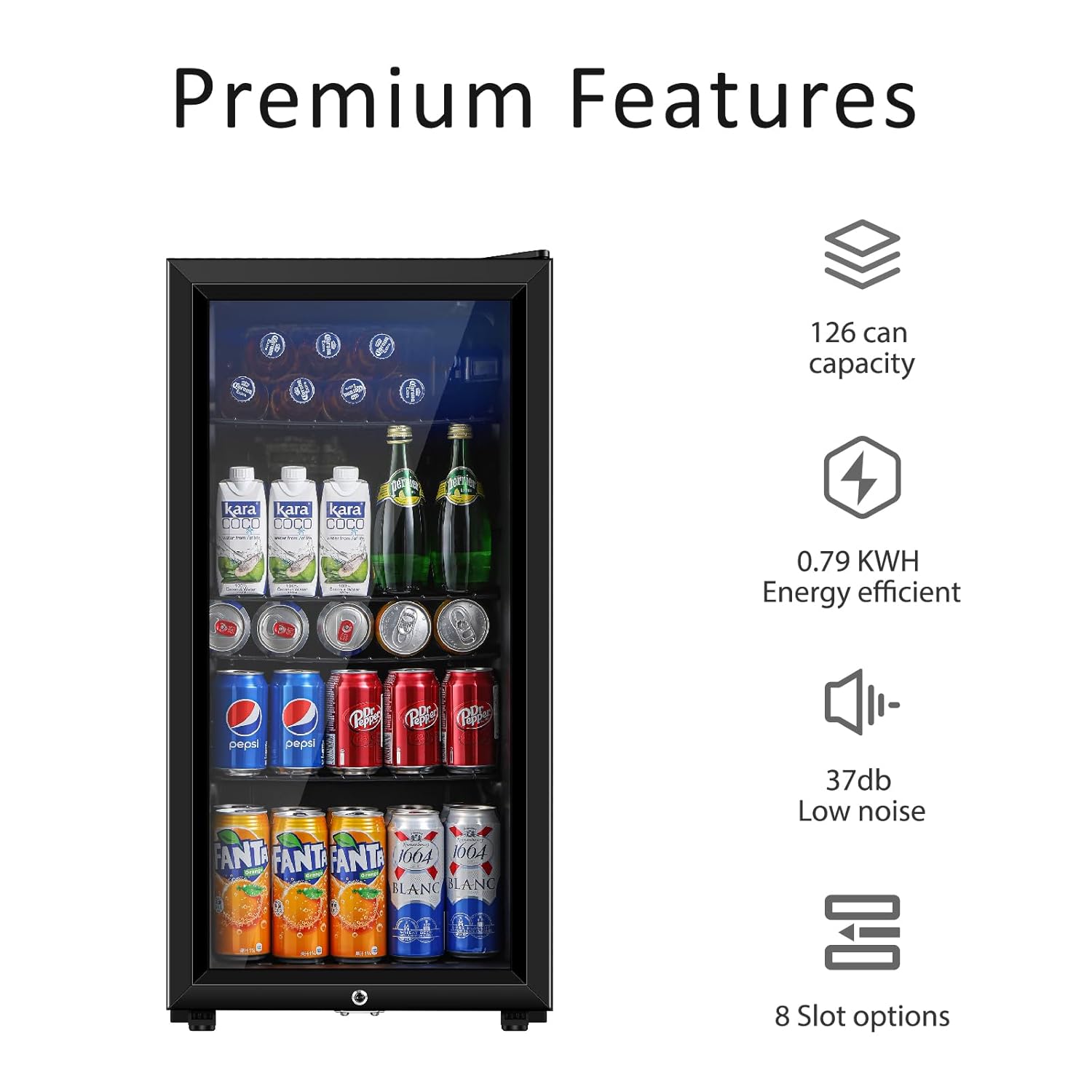 Beverage Refrigerator, 3.2 Cu. - Wine Beer Fridge recensione e prezzo