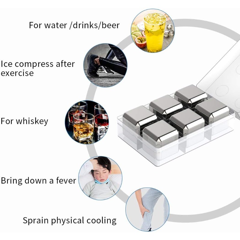 Bar Party Tools 4/6/8 Pcs Stai - Whiskey Stone Set recensione e prezzo