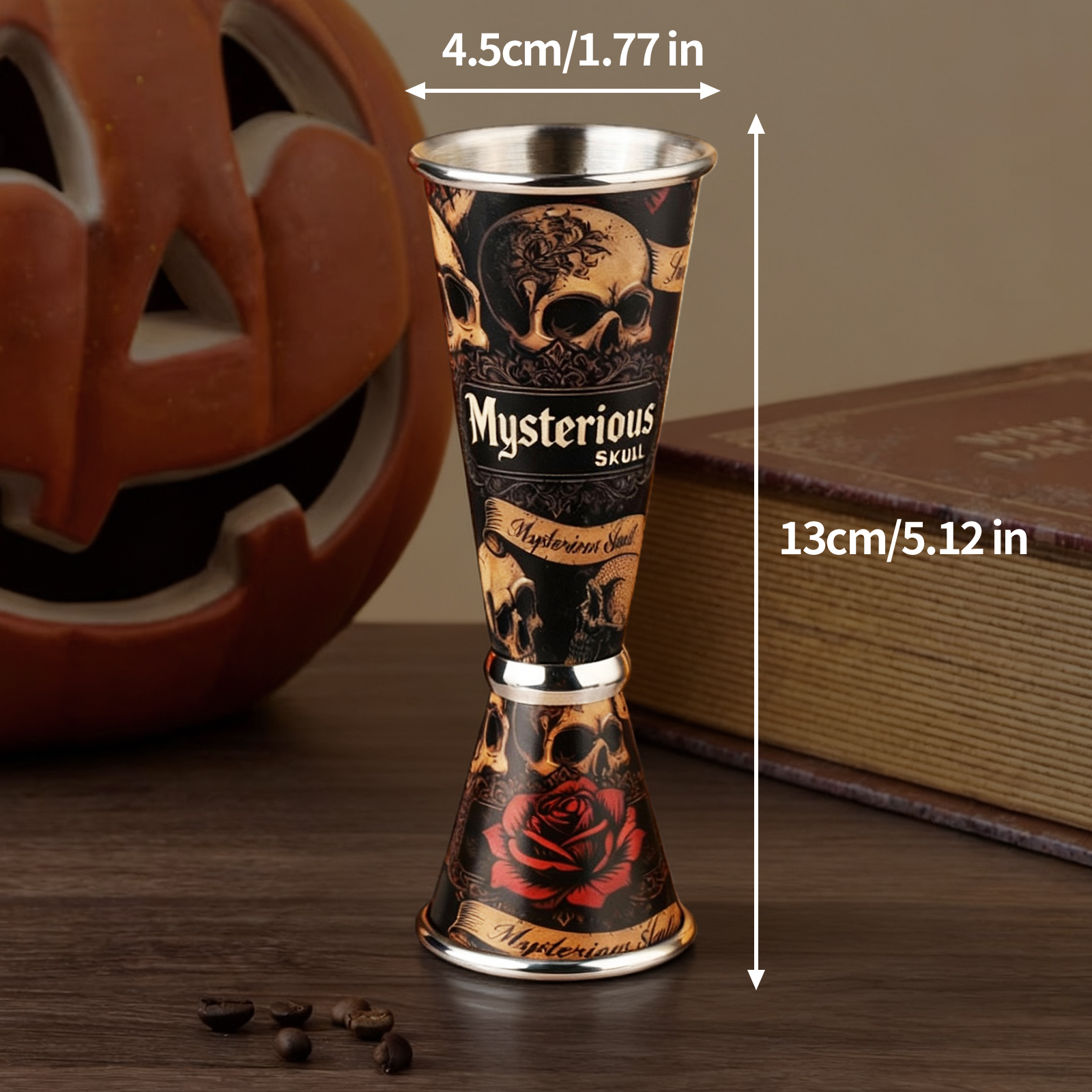 30/60ml Retro Skull Cocktail W - Spirit Measure Jigger recensione e prezzo