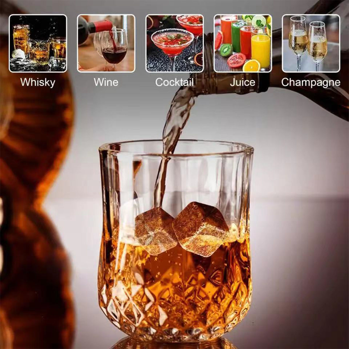 Christmas Valentine's Gift Whi - Whiskey Stone Set recensione e prezzo