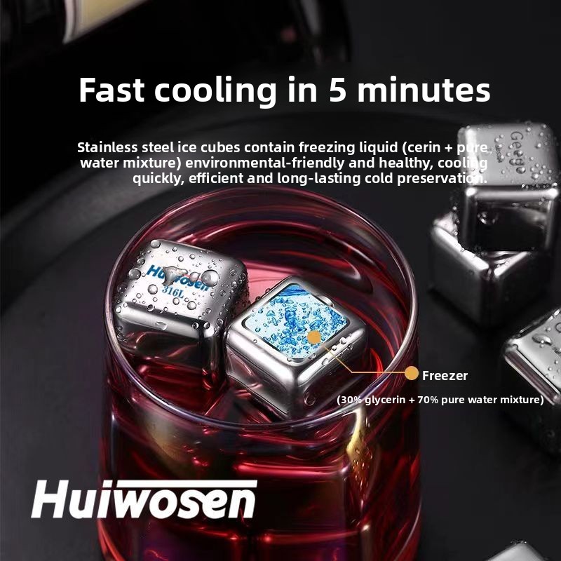 316 Stainless Steel Ice Cube R - Wine Beer Whiskey recensione e prezzo