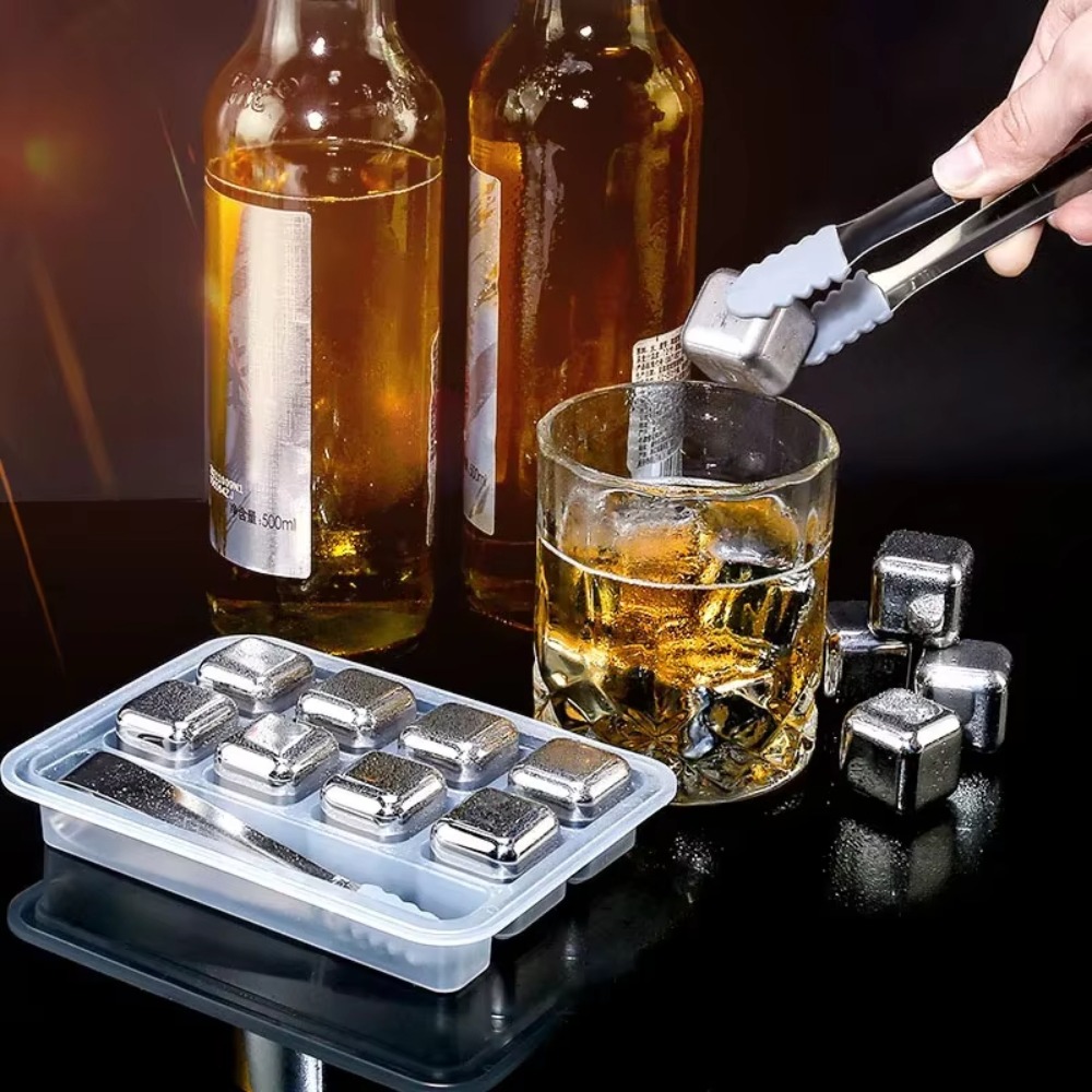 4/6/8 Pcs Stainless Steel Ice  - Whiskey Stone Set recensione e prezzo