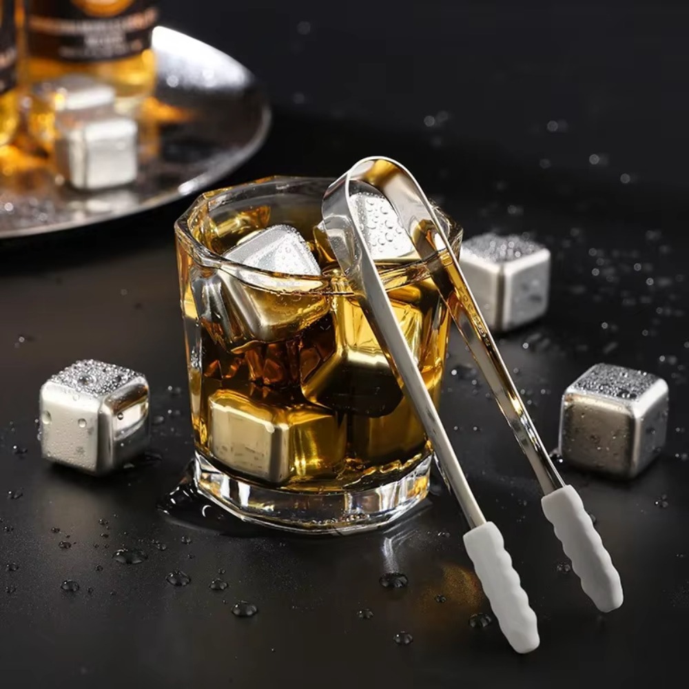 4/6/8 Pcs Stainless Steel Ice  - Whiskey Stone Set recensione e prezzo