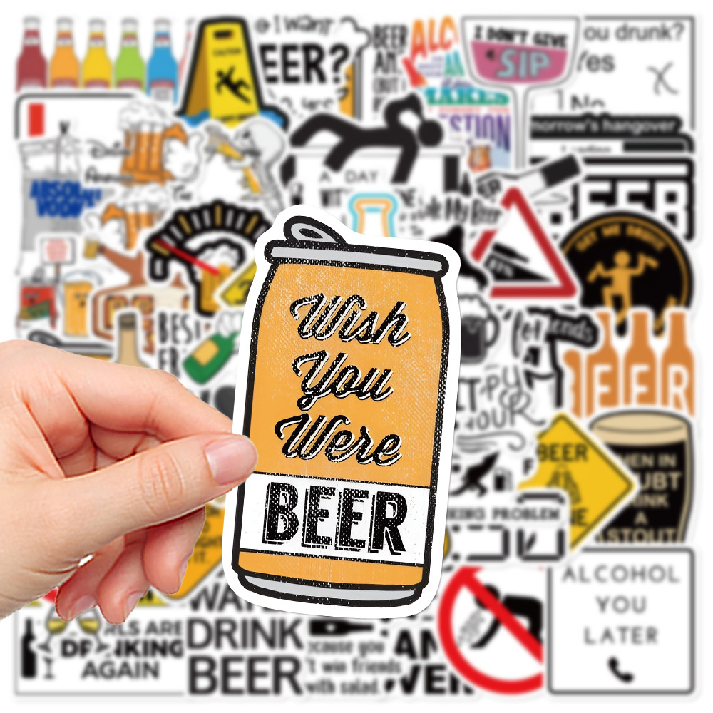 10/30/52PCS Funny Alcoholism V - Wine Beer Fridge recensione e prezzo