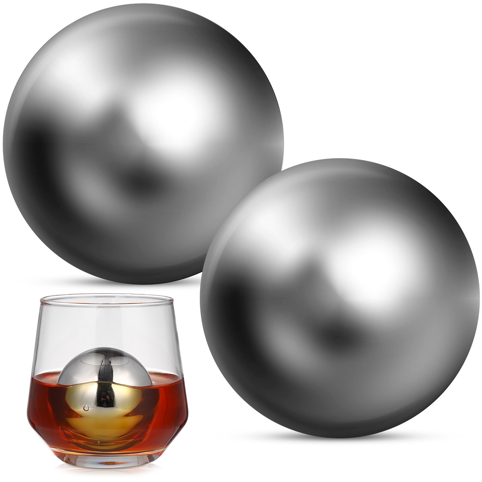 2Pcs Stainless Steel Whiskey S - Wine Beer Whiskey recensione e prezzo