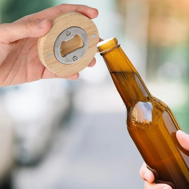 10/1pcs Magnetic Bamboo Bottle - Wine Beer Fridge recensione e prezzo