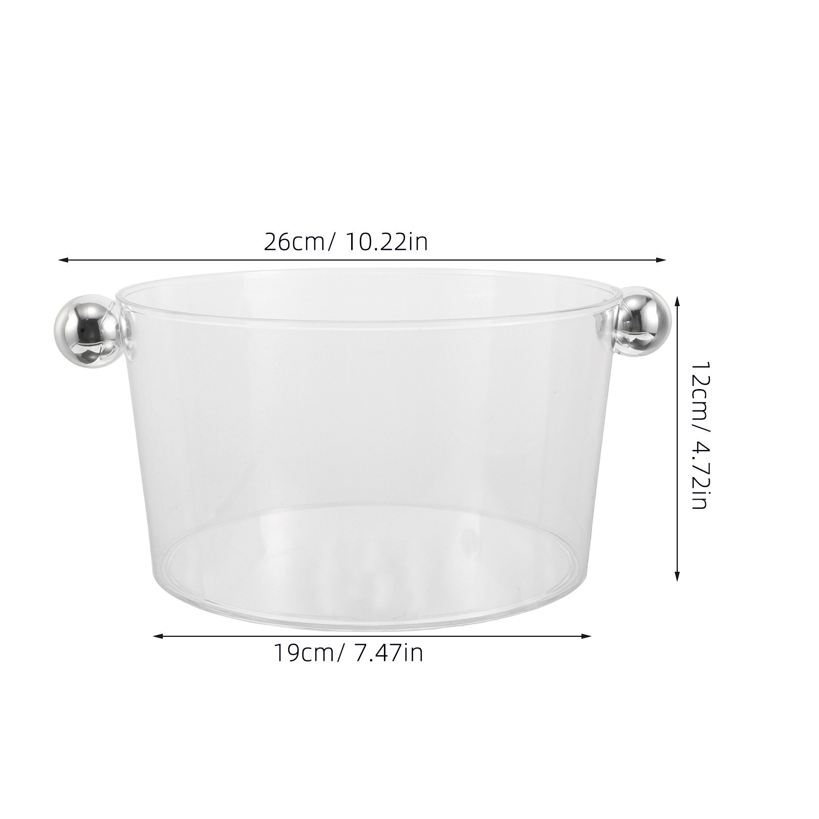 Ice Bucket Acrylic Storage Tub - Wine With Beer Cocktail recensione e prezzo