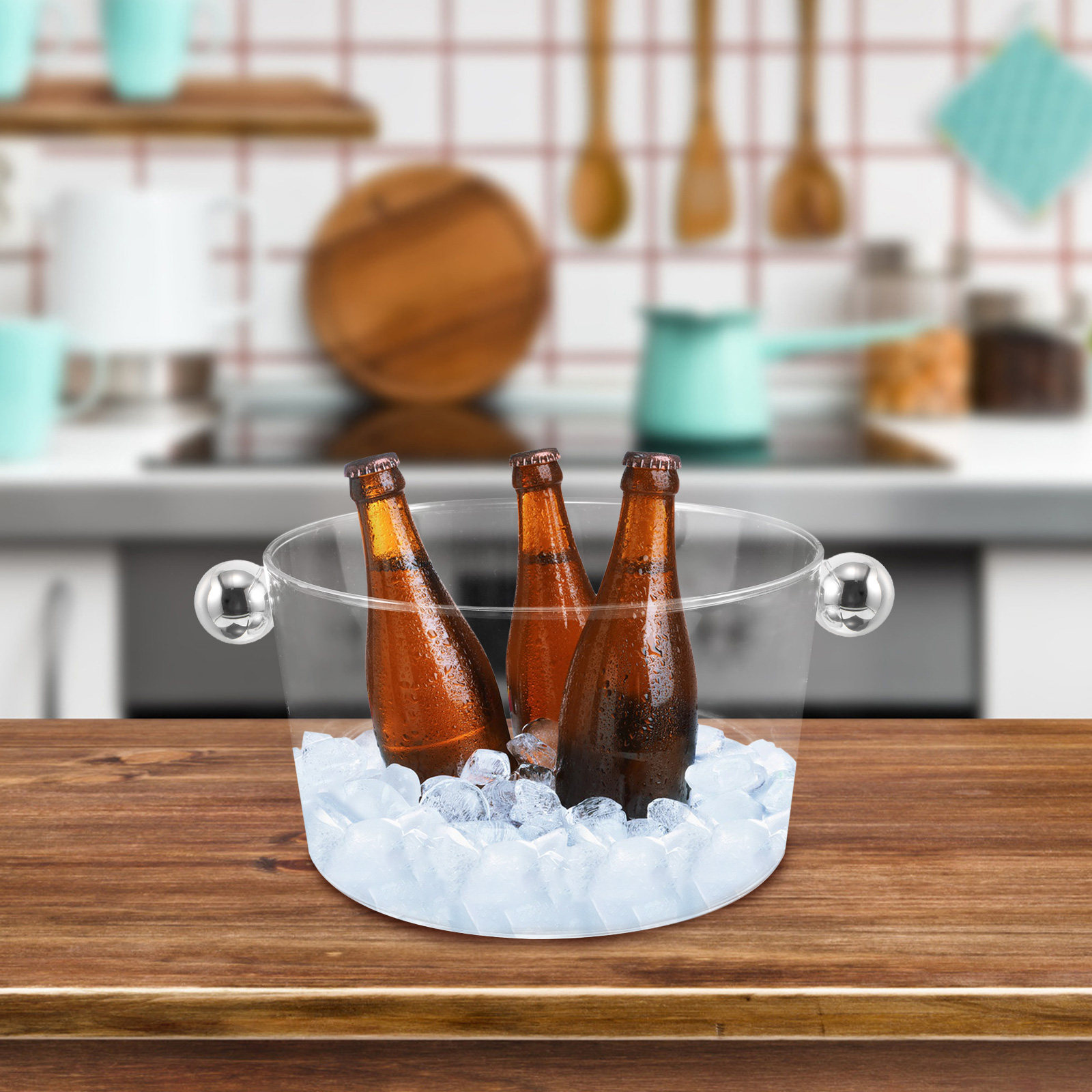 Ice Bucket Acrylic Storage Tub - Wine With Beer Cocktail recensione e prezzo