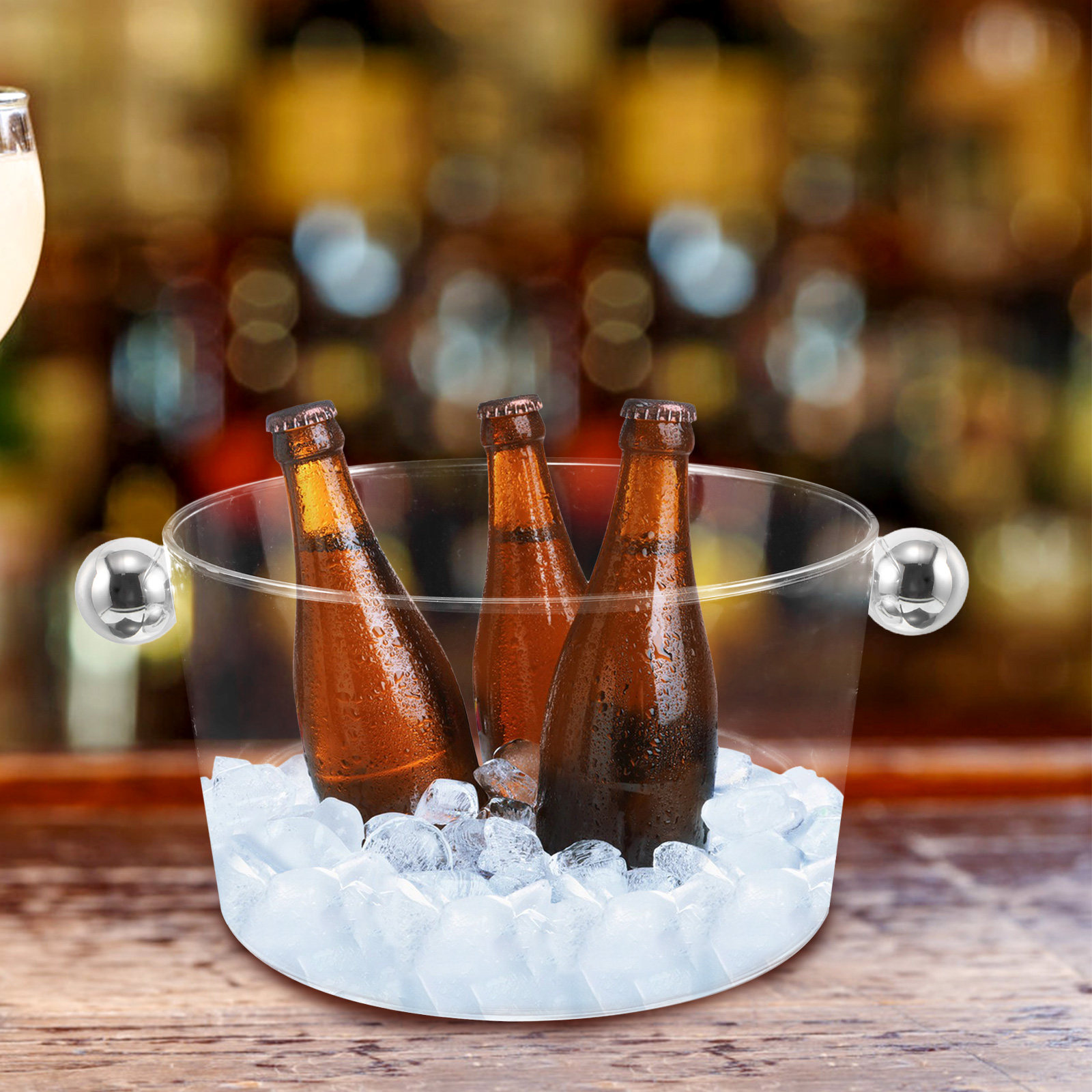 Ice Bucket Acrylic Storage Tub - Wine With Beer Cocktail recensione e prezzo